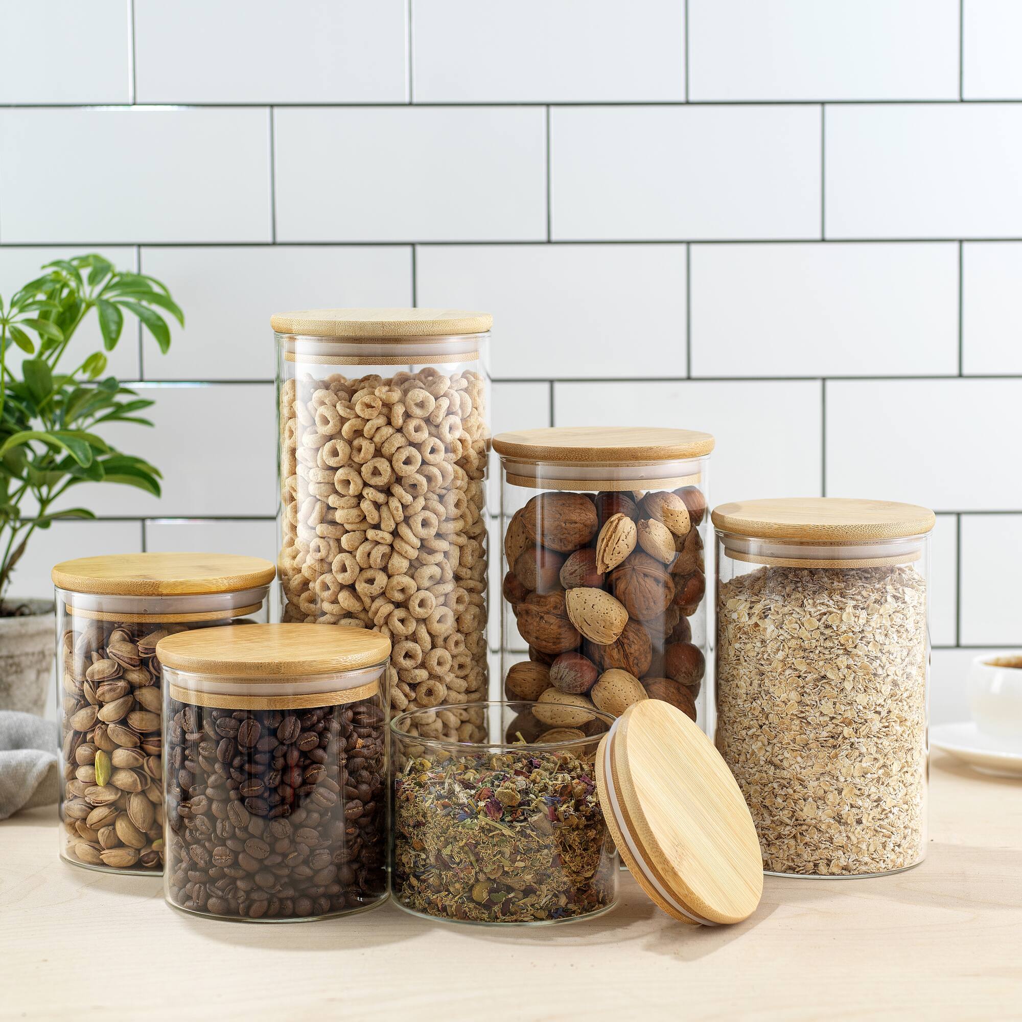 JoyJolt® Airtight Storage Jars with Clamp Lids Set